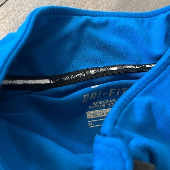 Nike Blue Athletic Quarterzip Pullover Men XL - Picture 3 of 6